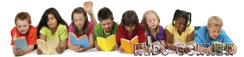 Diverse line of children each reading a colorful book.