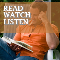 Man reading book